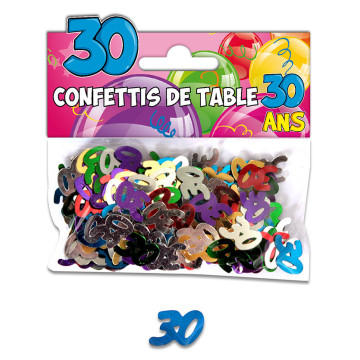 Confettis de table 30 ans