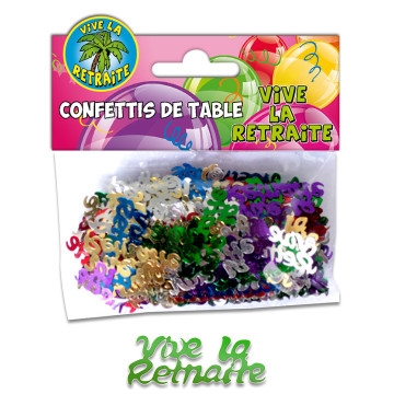 Confettis de table Vive la Retraite