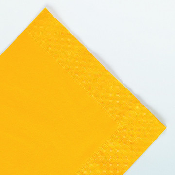 Serviettes en papier ouate jaune passion 2 plis 40 x 40 cm AVA