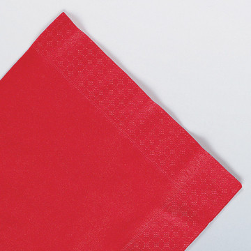 Serviettes rouge en papier ouate 2 plis 25 x 25 cm AVA