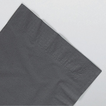 Serviettes en papier ouate gris foncé 2 plis 25 x 25 cm AVA