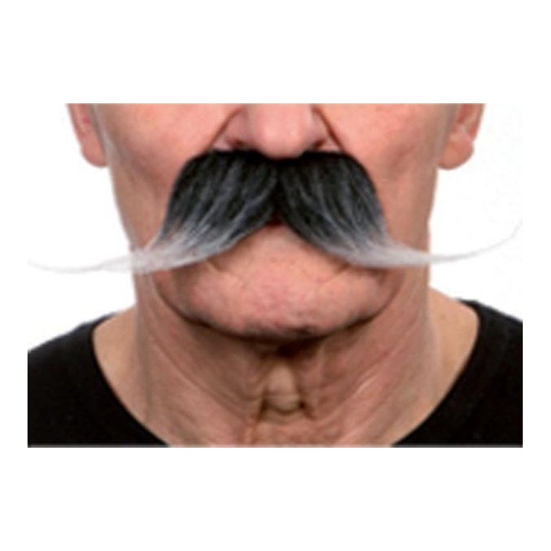 Moustache à fausse barbe en Sable de couleur blanche