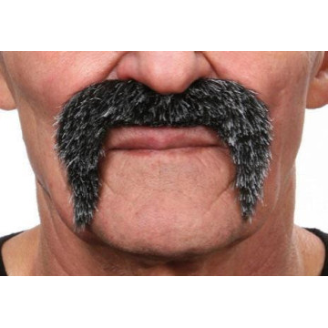 Moustache Baroudeur poivre et sel