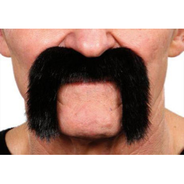 Moustache motard noire