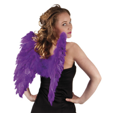 Ailes d'ange violettes pour adulte taille 50 cm