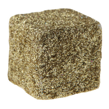 Lot de 12 cubes or pailletés
