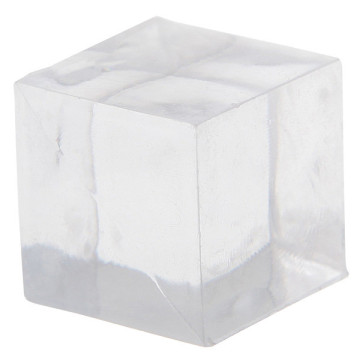 Lot de 12 cubes blanc transparents