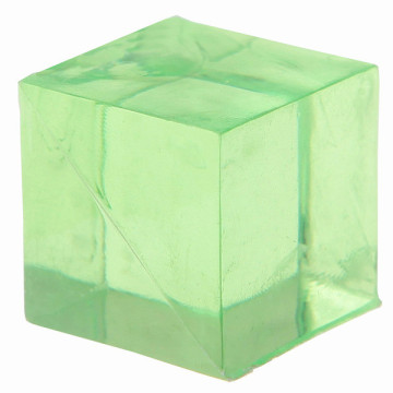 Lot de 12 cubes vert anis transparents