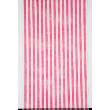 Chemin de table rayure bayadère fuschia