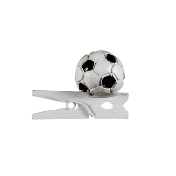 Lot de 6 ballons de football sur pince