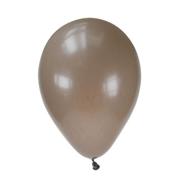 Lot de 100 ballons de baudruche en latex opaque taupe