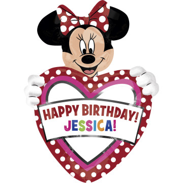 Ballon Minnie Mouse Personnalisable