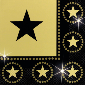 Lot de 16 serviettes Hollywood
