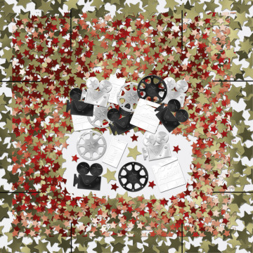 Confettis de table Hollywood