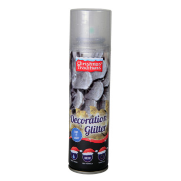 Bombe de paillettes argent 100 ml