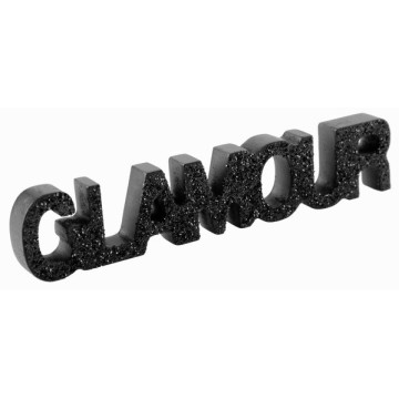 Lettres Glamour Noir pailleté