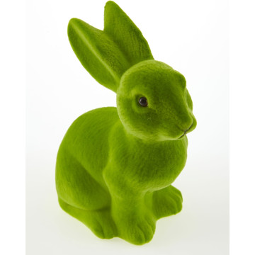 Lapin floqué vert