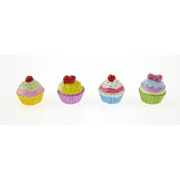 Lot de 4 cupcakes sur sticker