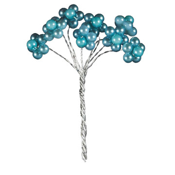 Lot de 16 tiges perles turquoise