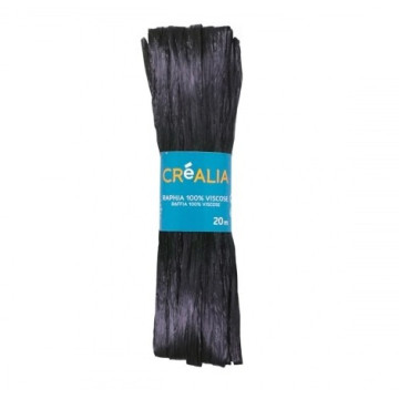 Pelote de raphia noir 20 m