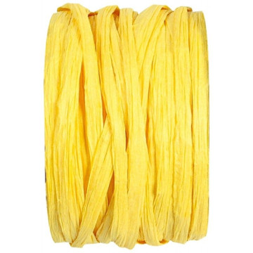 Pelote de raphia citron 20 m