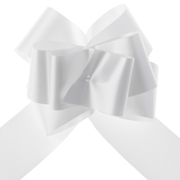 Lot de 4 nœuds à tirer papillon blanc