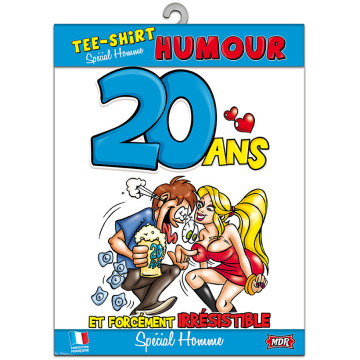 T-shirt humoristique 20 ans Homme