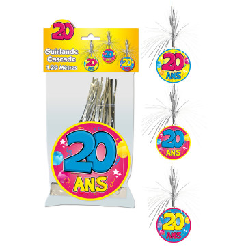 Guirlande Cascade Anniversaire 20 ans