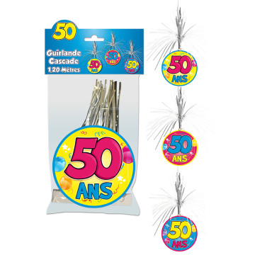 Guirlande Cascade Anniversaire  50 ans