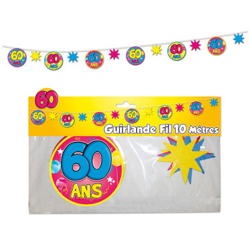 Guirlande Fil  60 ans