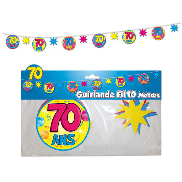 Guirlande Fil  70 ans
