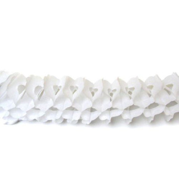 Guirlande Zinnia blanche 4 m