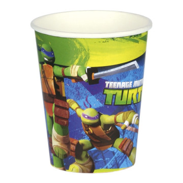 Lot de 8 gobelets Tortue ninja 25 cl