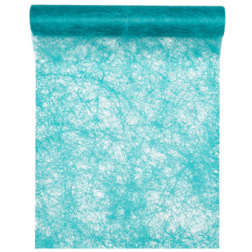 Chemin de table bleu caraibes 30 cm x 10 m