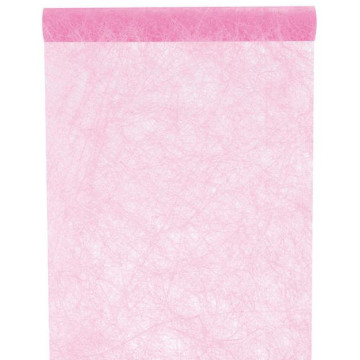 Chemin de table rose pâle 30 cm x 10 m