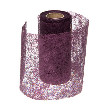 Rouleau de ruban déco prune 10 cm x 10 m
