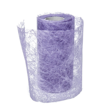 Rouleau de ruban déco parme 10 cm x 10 m
