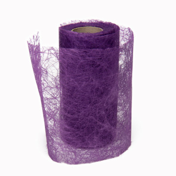 Rouleau de ruban déco violet 10 cm x 10 m