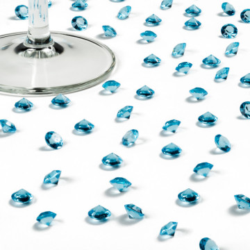 Boîte de 500 diamants bleu ciel 8 mm