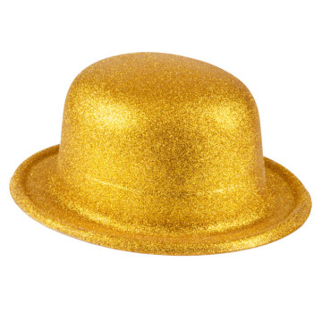 Chapeau melon or pailleté