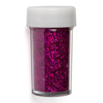 Pot de paillettes longues fuschia 20 gr
