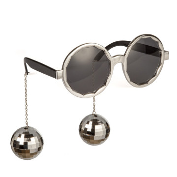 Lunettes Boules Disco argent