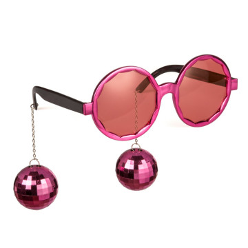 Lunettes Boules Disco roses