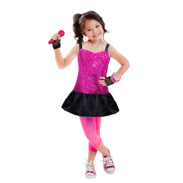 Panoplie Pop star avec accessoires 3/6 ans