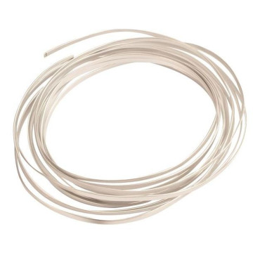 Fil aluminium plat argent 4 mm x 5 m