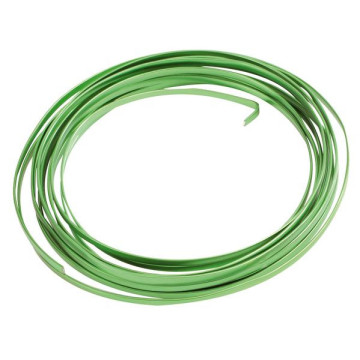 Fil aluminium plat vert 4 mm x 5 m