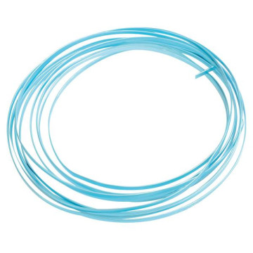 Fil aluminium plat turquoise 4 mm x 5 m