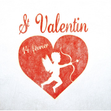 Chemin de table de la Saint-valentin 30 cm x 5 m