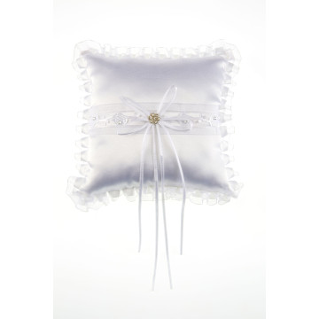 Coussin carré blanc 20 x 20 cm