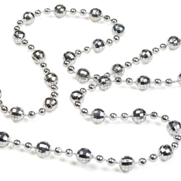 Guirlande boules disco argent 2,5 m